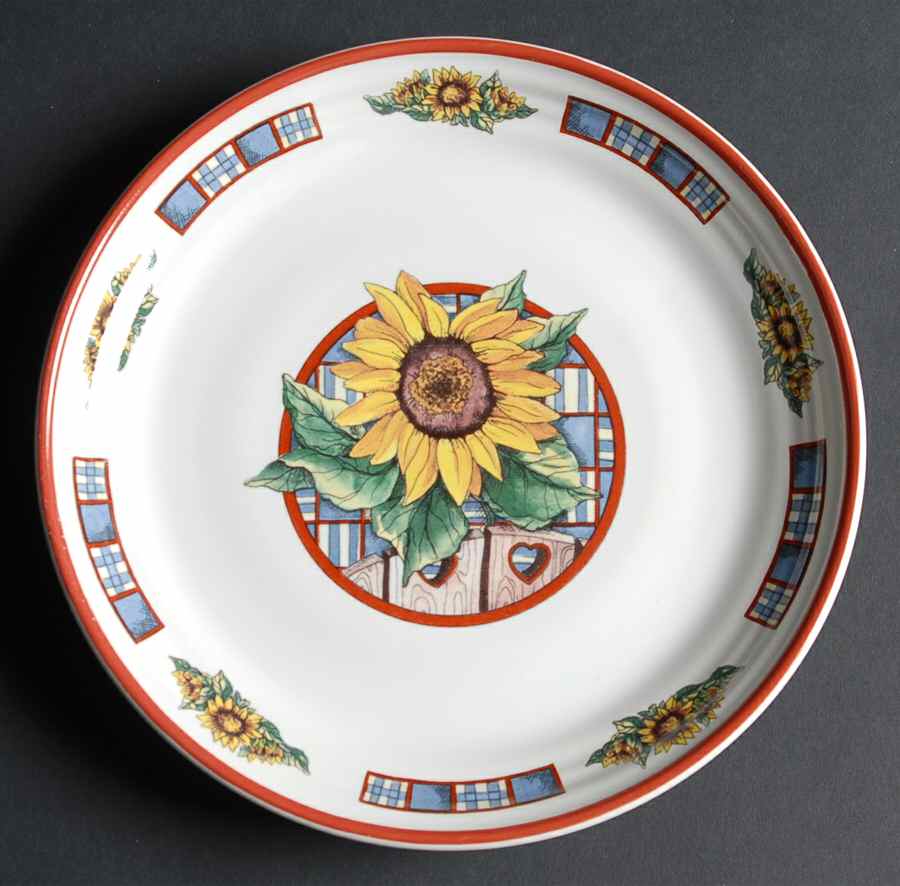 Sunflower Salad Plate by International-1