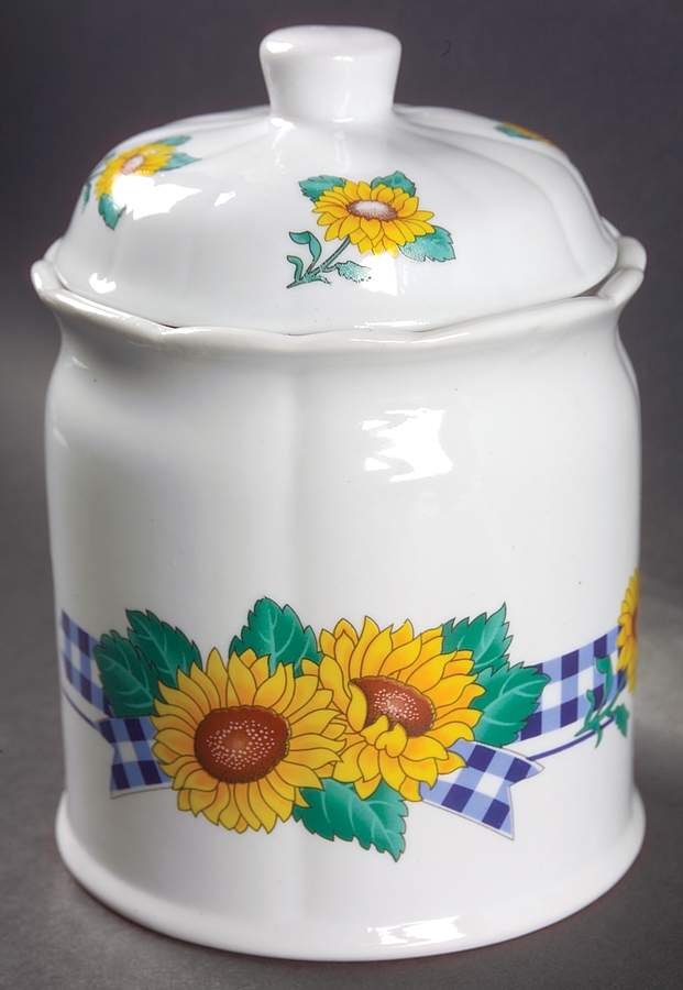 Sunflower Large Canister & Lid by International-1