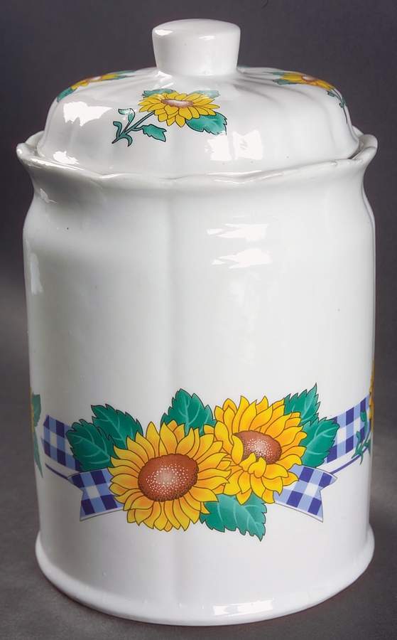 Sunflower Extra Large Canister & Lid by International-1