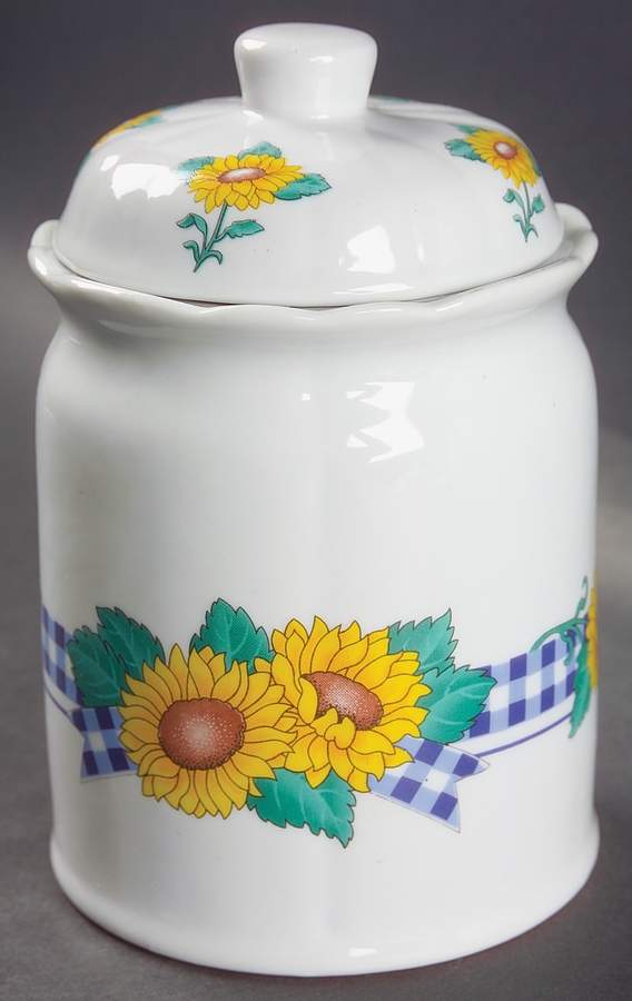 Sunflower Medium Canister & Lid by International-1