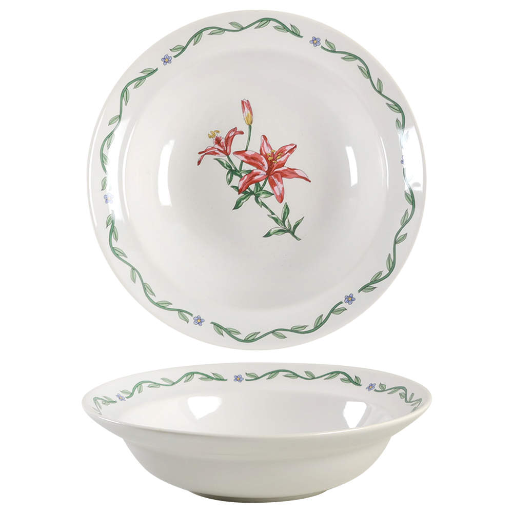 Terrace Blossoms 9" Round Vegetable Bowl by International-1