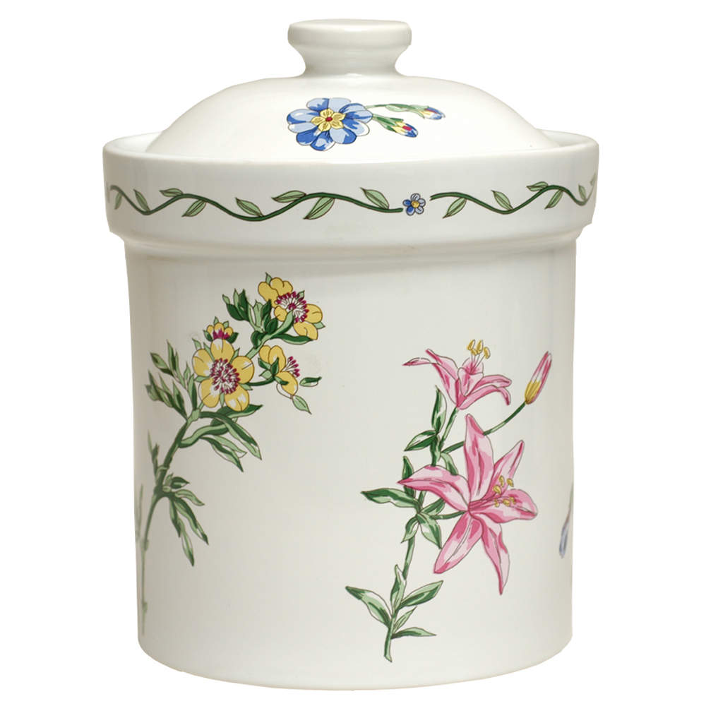 Terrace Blossoms Extra Large Canister & Lid by International-1