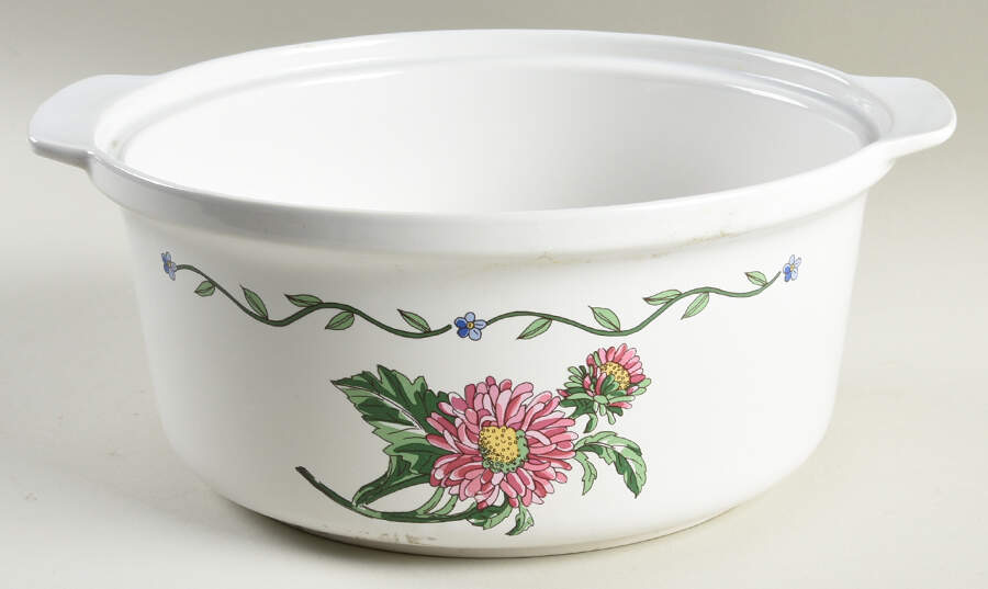 Terrace Blossoms 2.5 Qt Round Casserole No Lid by International-1