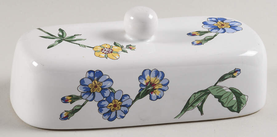 Terrace Blossoms Lid for 1/4 Lb Butter by International-1