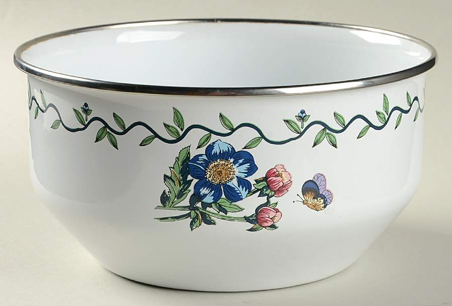 Terrace Blossoms 7" Metal Bowl by International-1