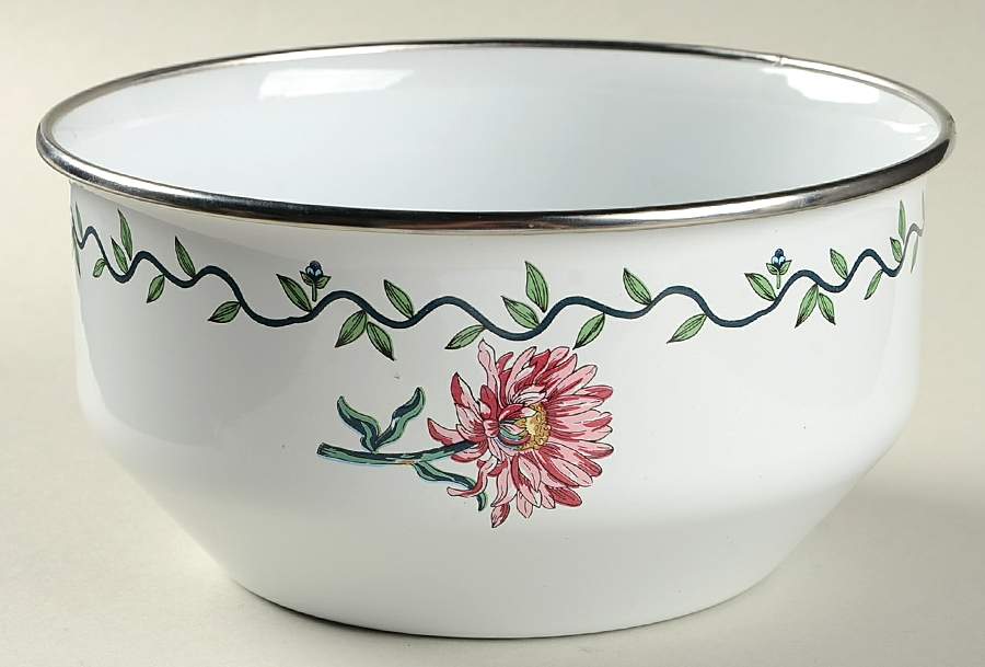 Terrace Blossoms 6" Metal Bowl by International-1