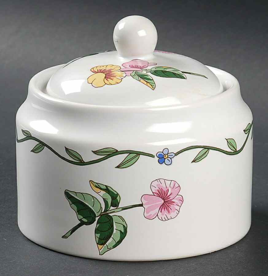 Terrace Blossoms Sugar Bowl & Lid by International-1