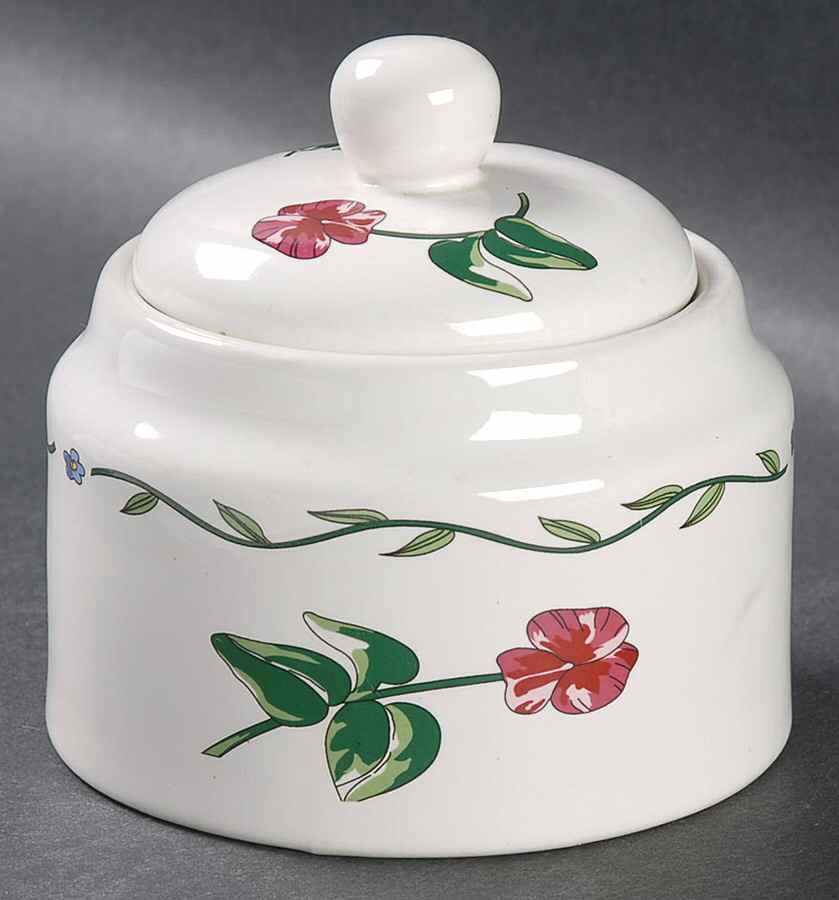 Terrace Blossoms Sugar Bowl & Lid by International-1