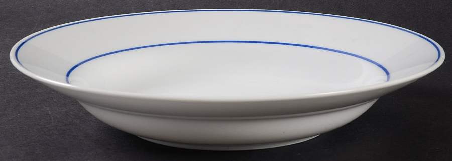 Timeless Blue Rim Soup Bowl by International-1