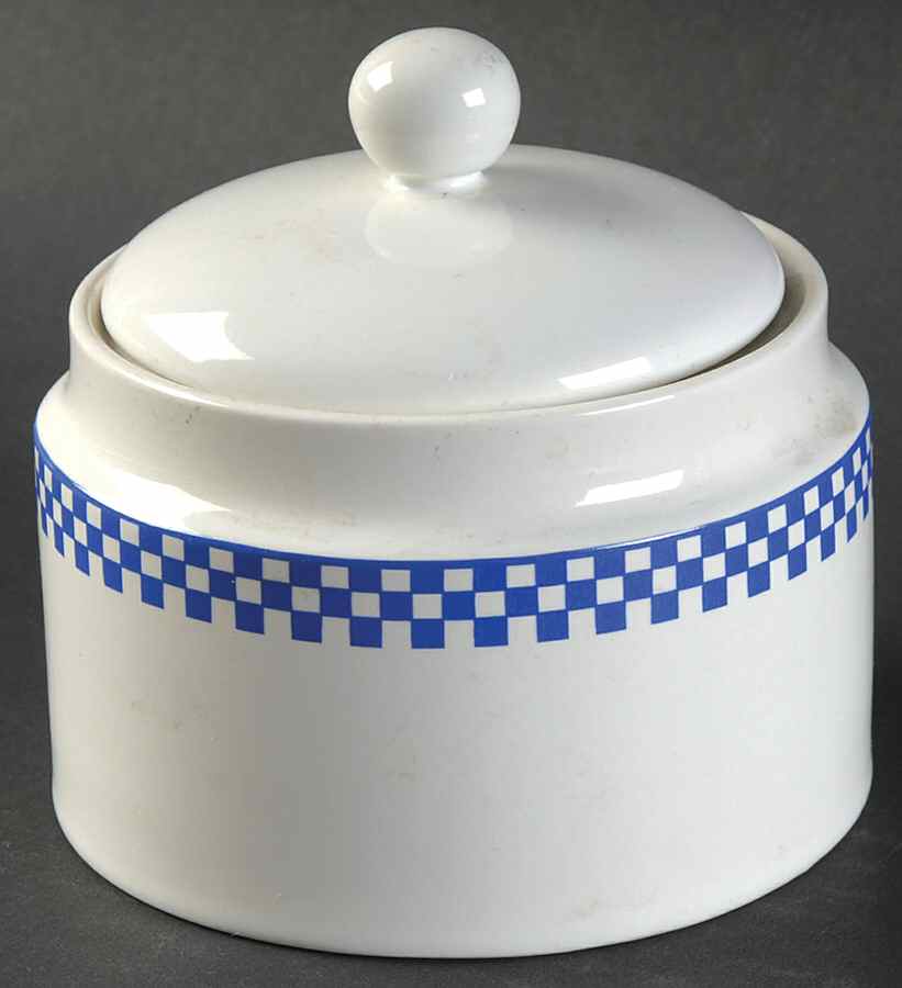 Trattoria Blue Sugar Bowl & Lid by International-1