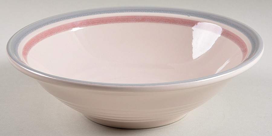 Tripline Pink 8" Round Vegetable Bowl by International-1