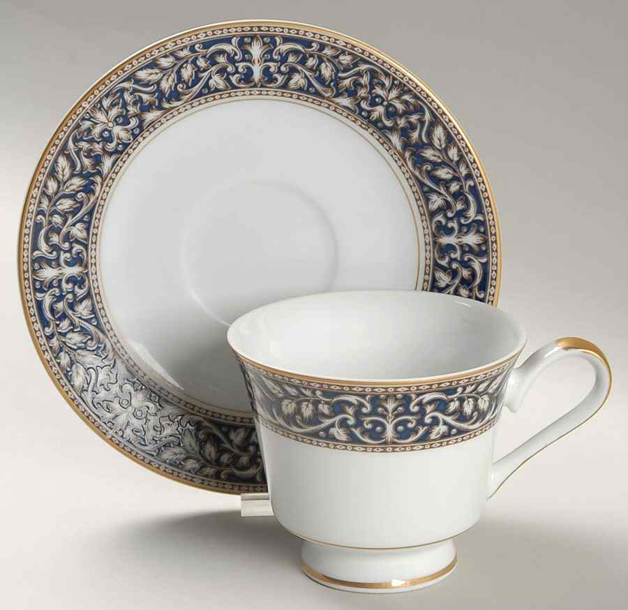 Verona Footed Cup & Saucer Set by International-1