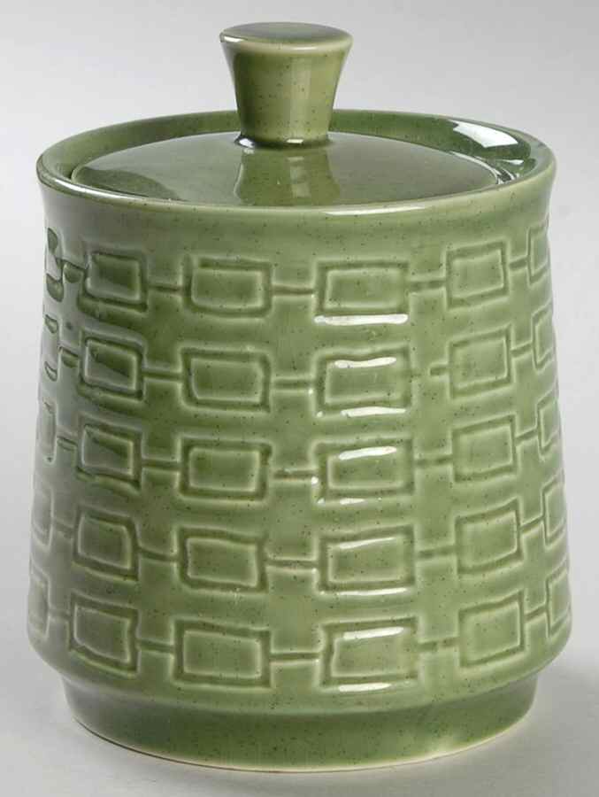 Verde Sugar Bowl & Lid by International-1