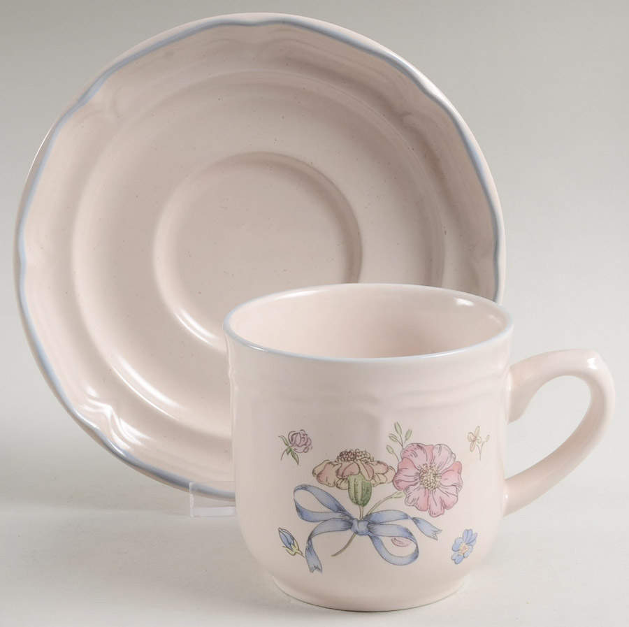 Victoria Flat Cup & Saucer Set by International-1