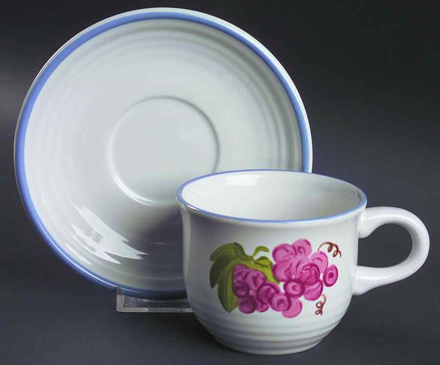 Villa Latina Flat Cup & Saucer Set by International-1