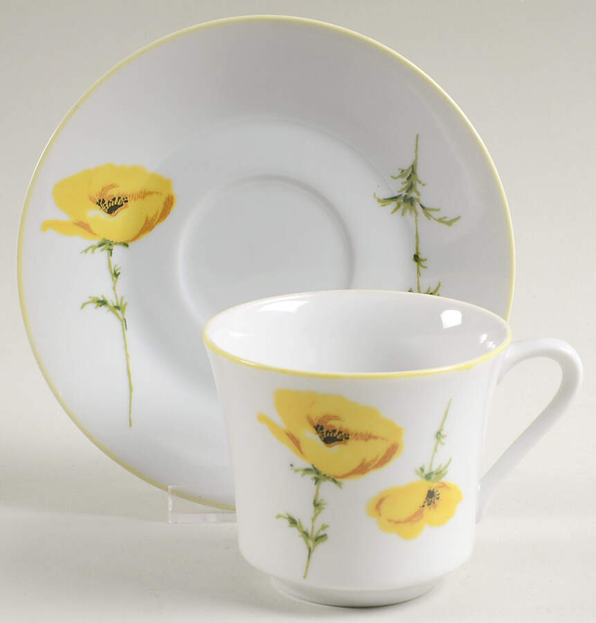 Vivian Flat Cup & Saucer Set by International-1
