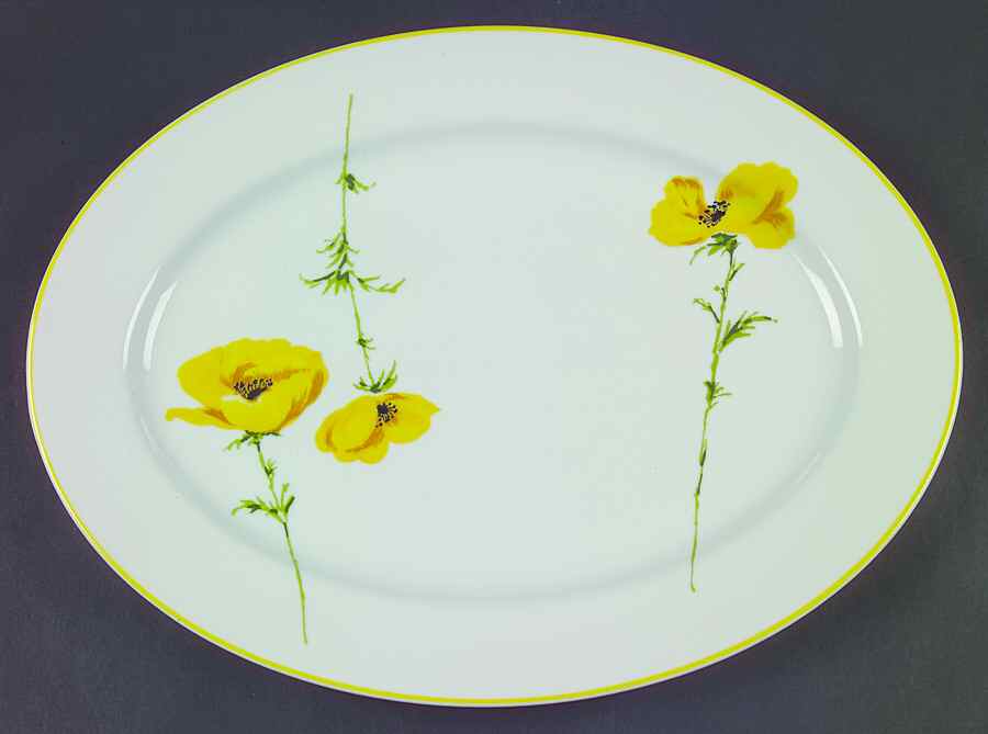 Vivian 14" Oval Serving Platter by International-1