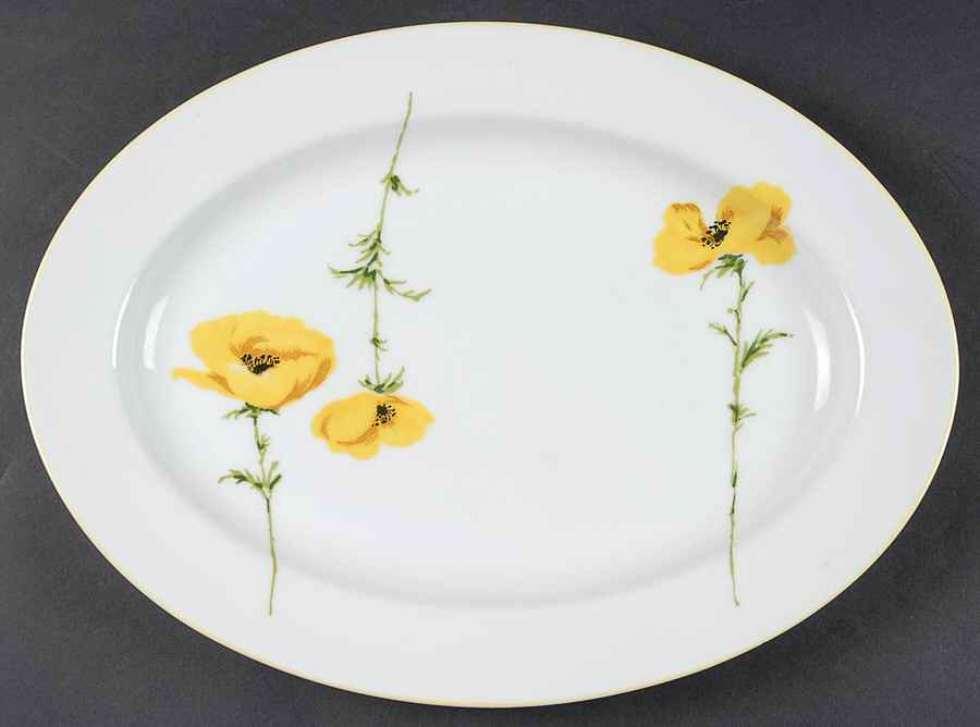 Vivian 14" Oval Serving Platter by International-1