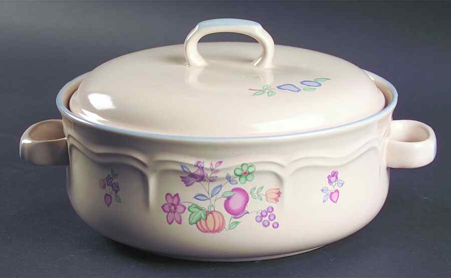 Welcome Home Round Covered Vegetable by International-1