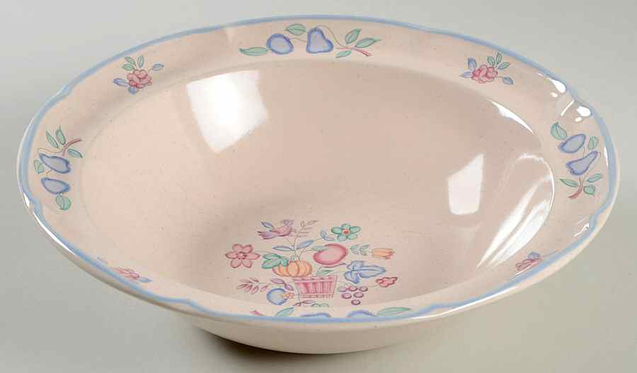 Welcome Home 9" Round Vegetable Bowl by International-1