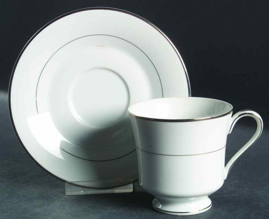 Wedding Ring Footed Cup & Saucer Set by International-1