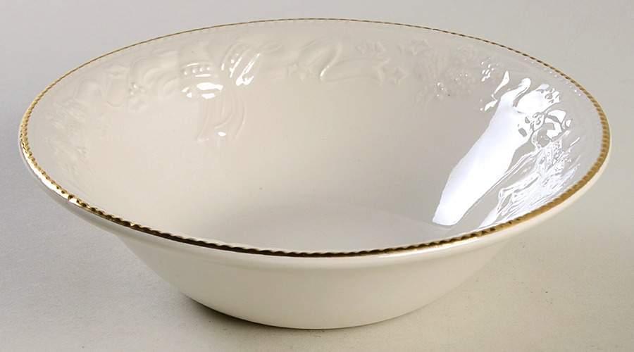 White Christmas Coupe Cereal Bowl by International-1