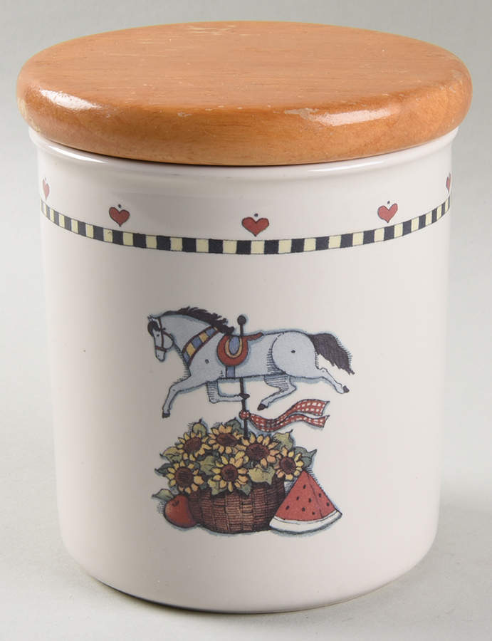 Windy Hill Medium Canister & Wood Lid by International-1