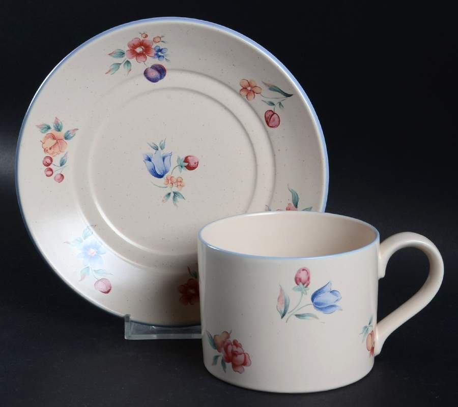 Windy Flat Cup & Saucer Set by International-1