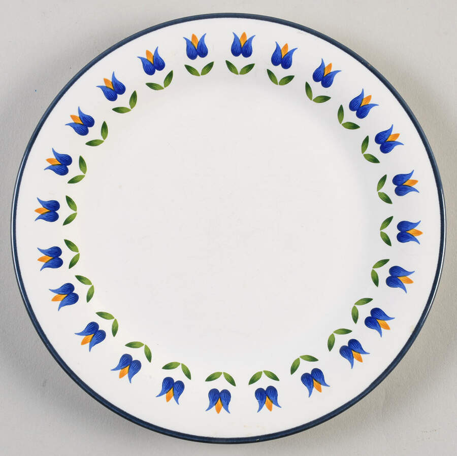 Young Tulips Salad Plate by International-1