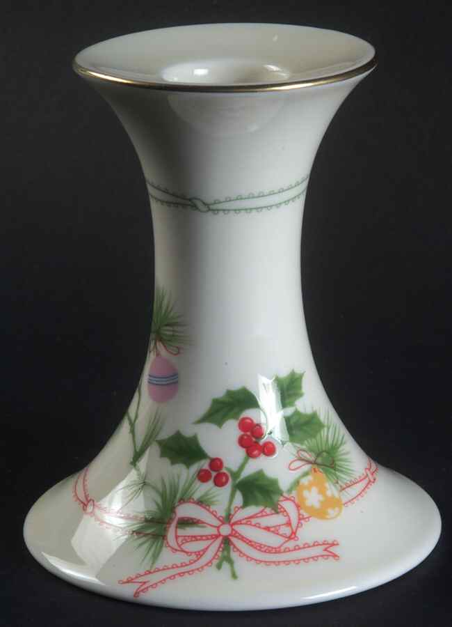 Yuletide Seasons Single Light Candlestick by International-1