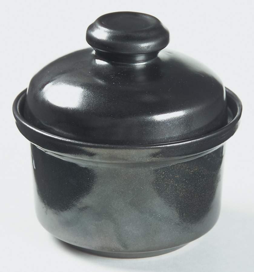 Basic Black Sugar Bowl & Lid by Iron Mountain-1