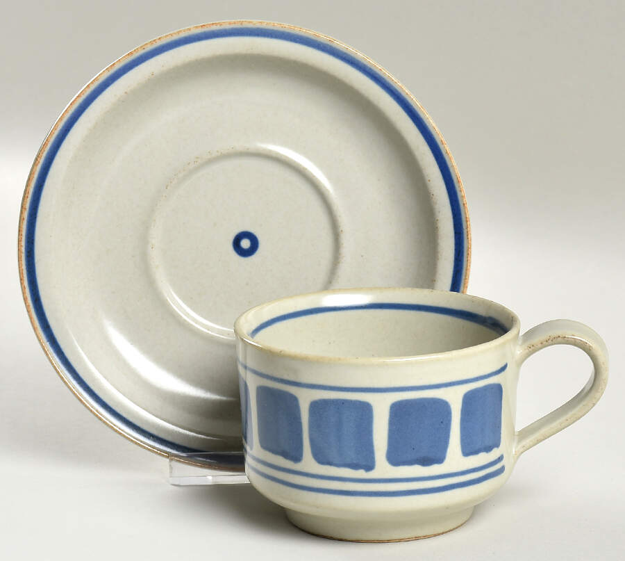 Huckleberry Footed Cup & Saucer Set by Iron Mountain-1