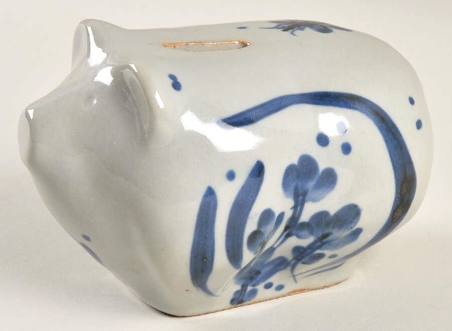 Martha's Flowers Piggy Bank by Iron Mountain-1