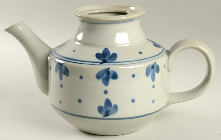 Martha's Flowers Teapot No Lid by Iron Mountain-1