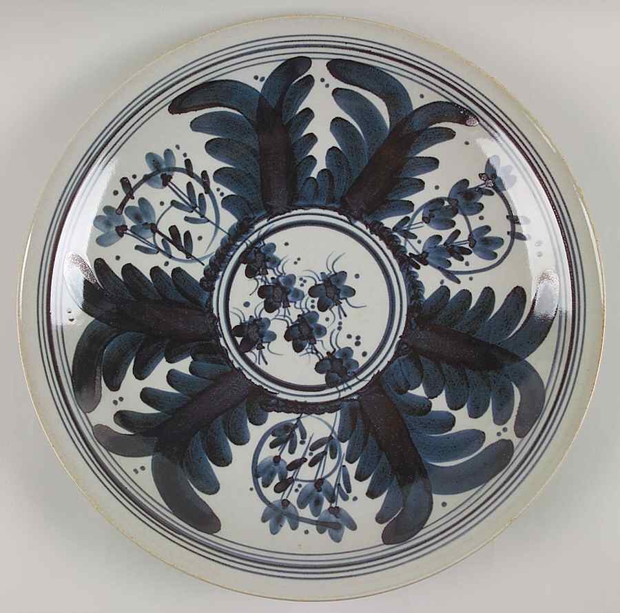 Martha's Flowers Large Chop Plate (Round Platter) by Iron Mountain-1