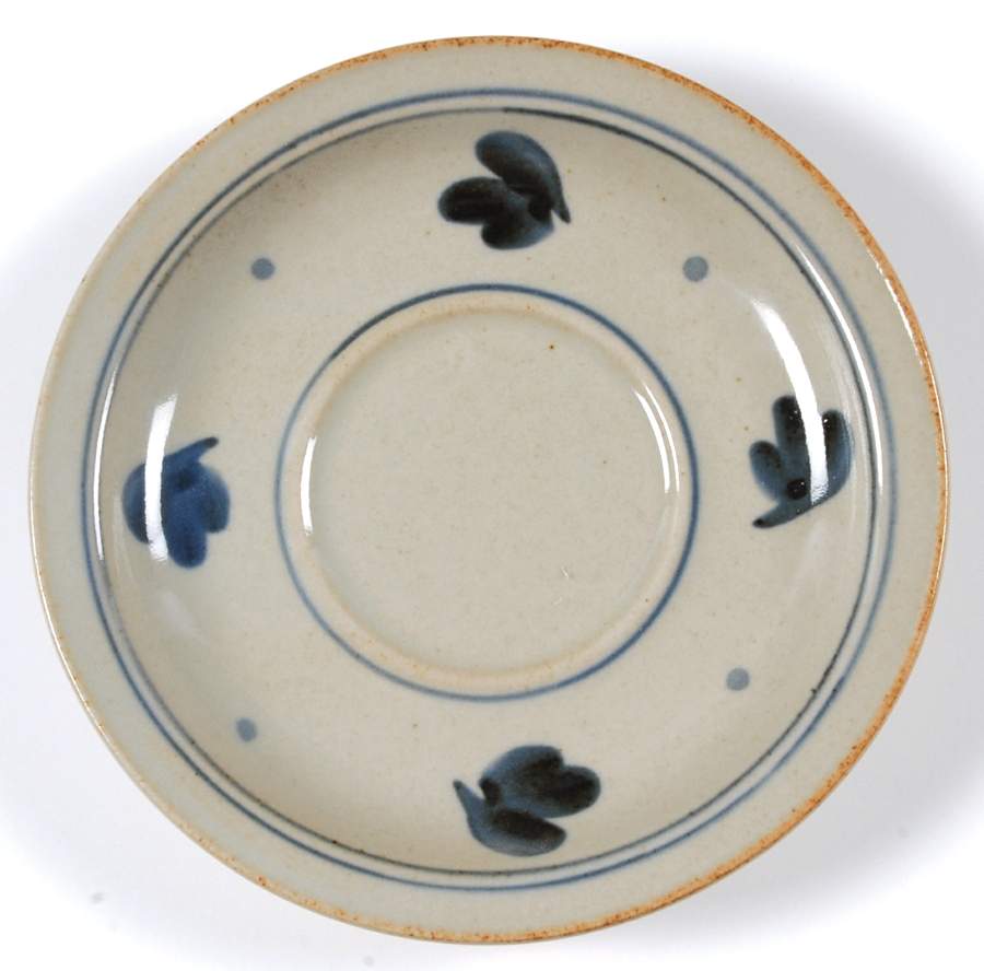 Martha's Flowers Saucer for Flat Cup by Iron Mountain-1