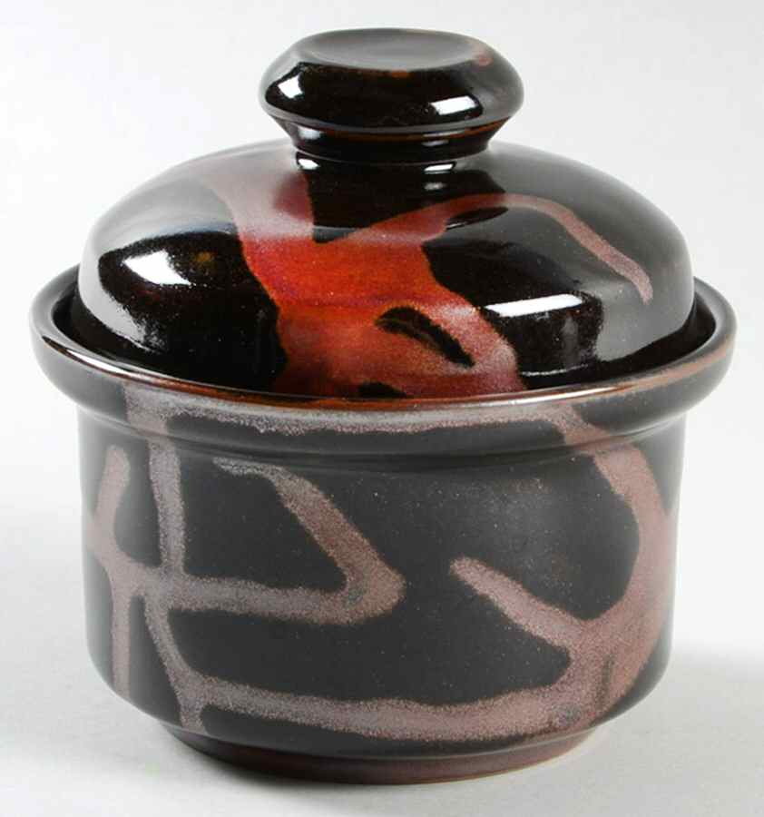 Night Sugar Bowl & Lid by Iron Mountain-1