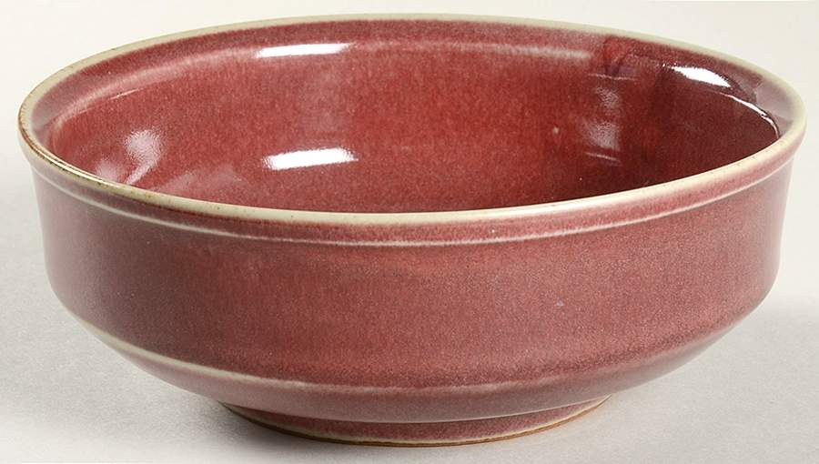 Plum Red Soup/Cereal Bowl by Iron Mountain-1