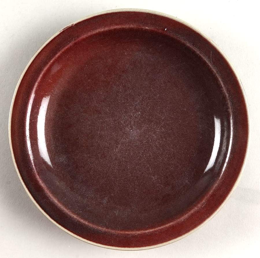 Plum Red Salad Plate by Iron Mountain-1