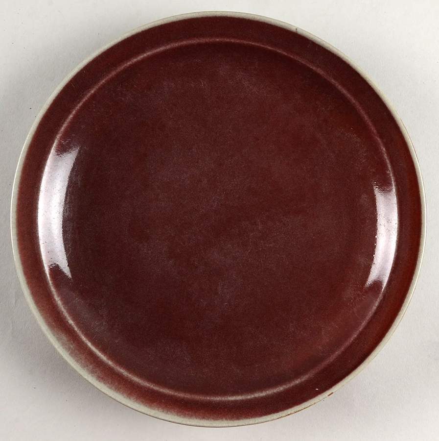 Plum Red Dinner Plate by Iron Mountain-1