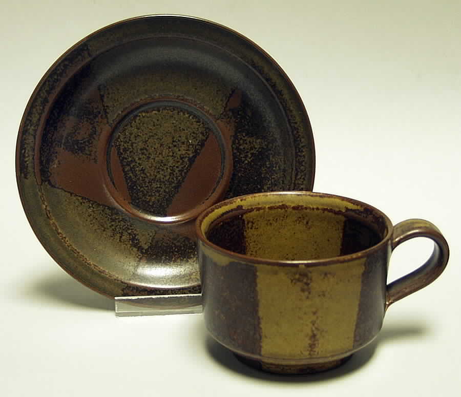 Roan Mountain Flat Cup & Saucer Set by Iron Mountain-1