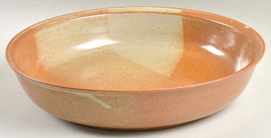 White Top 11" Large Salad Serving Bowl by Iron Mountain-1
