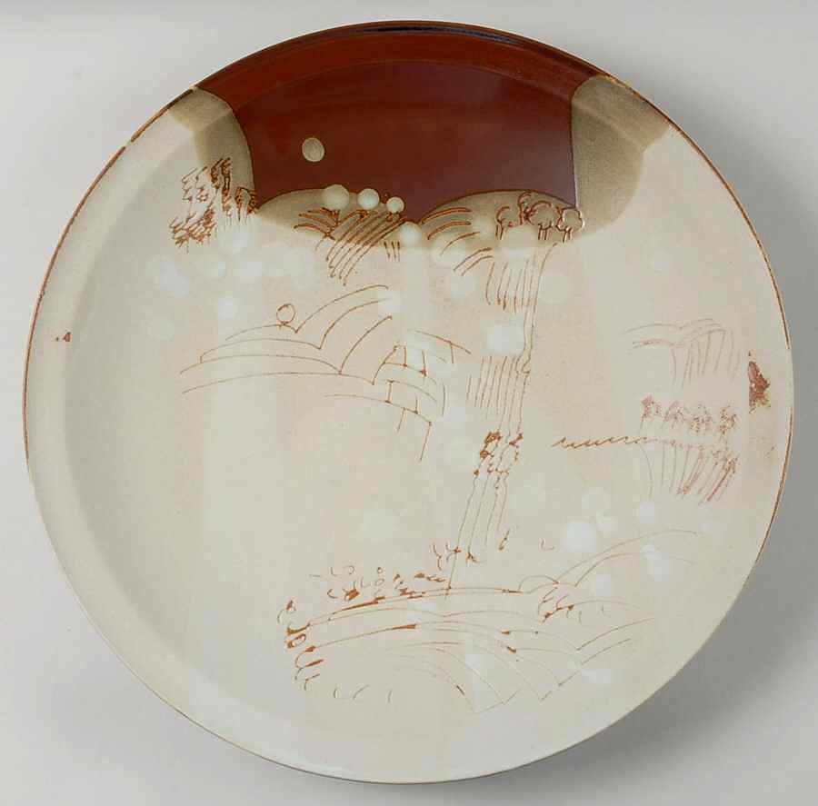 Winter Light 14" Chop Plate (Round Platter) by Iron Mountain-1