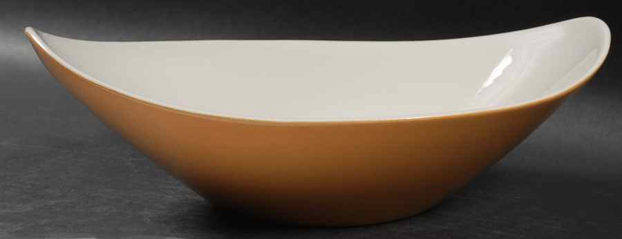 Accent Orange (Burnt Umber-Orange) 10" Oval Vegetable Bowl by Iroquois-1