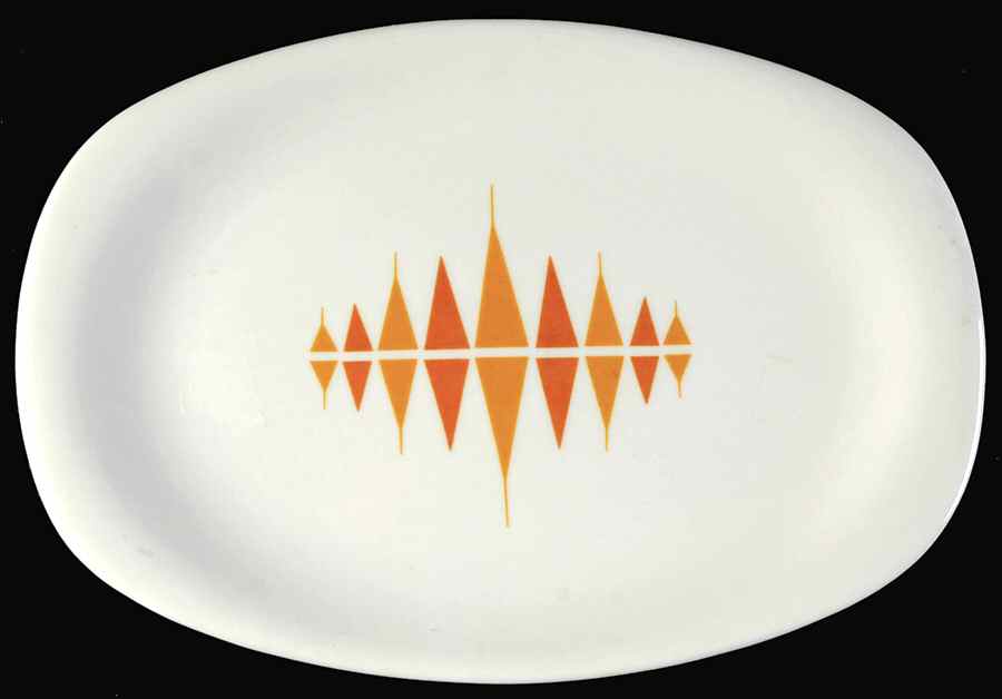 Aztec 11" Oval Serving Platter by Iroquois-1