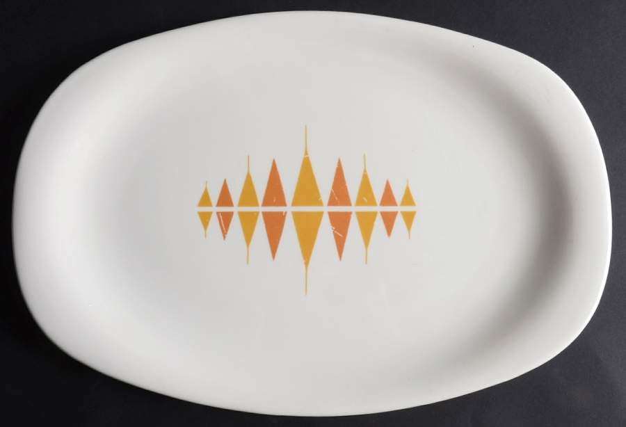 Aztec 15" Oval Serving Platter by Iroquois-1