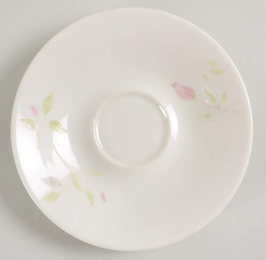 Beige Rose (Coupe) Saucer by Iroquois-1