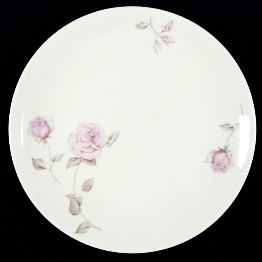 Beige Rose (Coupe) Dinner Plate by Iroquois-1