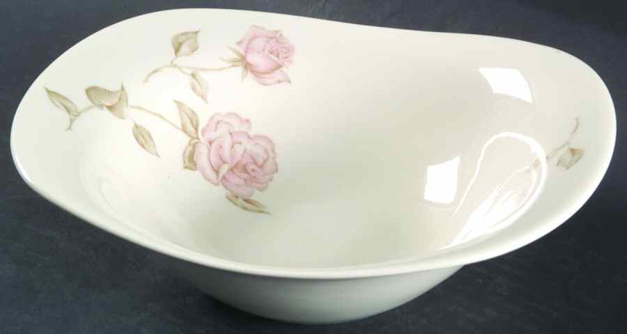 Beige Rose (Coupe) 9" Round Vegetable Bowl by Iroquois-1
