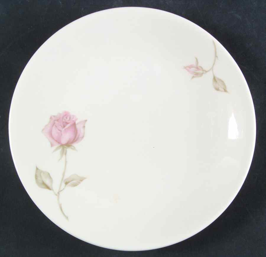 Beige Rose (Coupe) Bread & Butter Plate by Iroquois-1